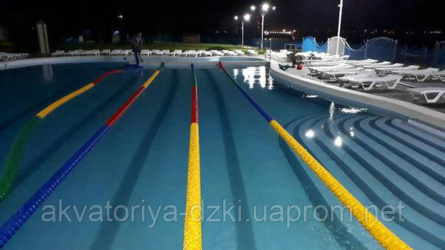 Двадцяти п'яти метровий суцільнолитий композитний басейн 25 м