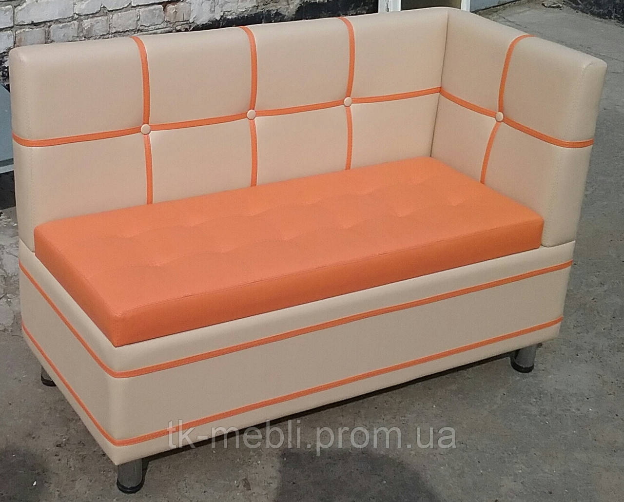 Маленький диван/ лавка на кухню + ніша Son (з бічною спинкою) виготовлення під розмір замовника - фото 1 - id-p575696169