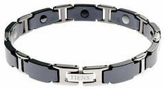Титановий магнітний браслети Тяші Black для чоловіків