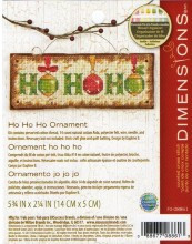 Набір для вишивання Dimensions 70-08861 Ho Ho Ho Ornament Cross Stitch Kit, фото 1