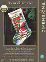 Набор для вышивания Dimensions 70-08901 Добро Пожаловать Санта Welcome Santa Stocking