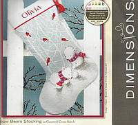 Набор для вышивания Dimensions 70-08902 Снежные мишки Snow Bears Stocking