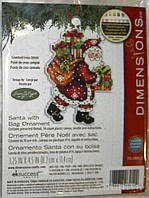 Набор для вышивания Dimensions 70-08912 Санта с мешком Santa with Bag Ornament