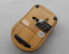 Бамбукова комп'ютерна мишка оптична бездротова, фото 2