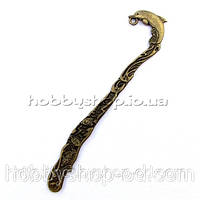 Закладка для книг Дельфін бронза (велика)