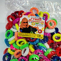 Гумка для волосся, 120 шт., (20 мм),