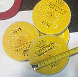 Муслиновый коло 100 мм тканинної білий полірувальник, фото 3