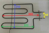 ТЭН на духовку " Luxell "1,3-1,5 квт