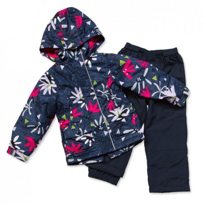 Демісезонний комплект для дівчинки NANO 1-3 років (куртка і штани) ТМ Nanö Flower 256 M S17