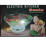Ваги кухонні з чашею Electric Kitchen Weighing Scale, фото 5