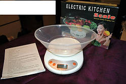 Ваги кухонні з чашею Electric Kitchen Weighing Scale