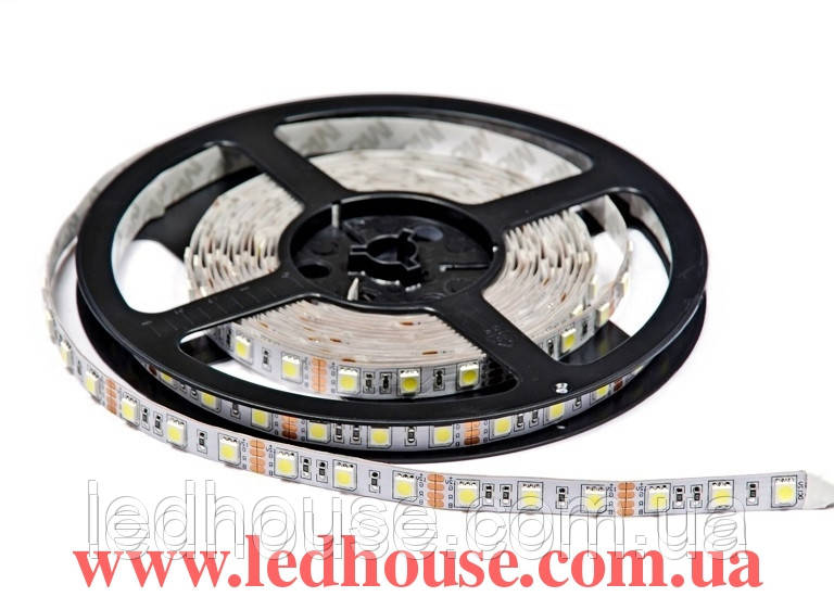 Світлодіодна стрічка 5050 60 LED/мт. IP20 Біла Econom
