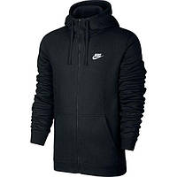 Толстовка Nike M NSW Hoodie FZ FLC club черный оригинал