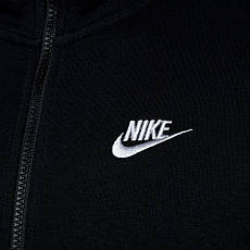 Толстовка Nike M NSW Hoodie FZ FLC club чорний оригінал, фото 3