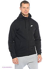 Толстовка Nike M NSW Hoodie FZ FLC club чорний оригінал, фото 3