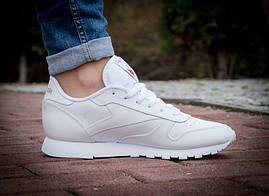 Кросівки Reebok CL Classic Leather білий, фото 3