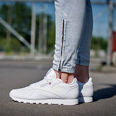 Кросівки Reebok CL Classic Leather білий, фото 3
