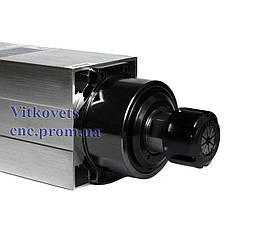 Шпиндель для ЧПК 2,2 kw, ER25, повітряне охолодження, 4 керамічні підшипники, точність 0,01мм, фото 5