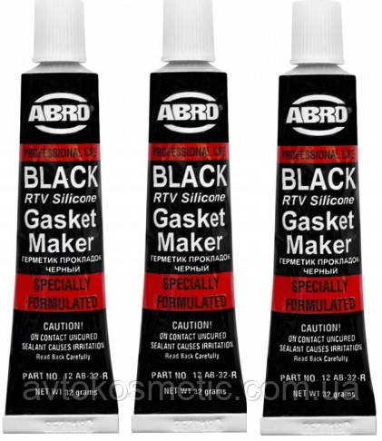 Abro Герметик прокладок чорний СН малий 32 г. Уцінка!, фото 1