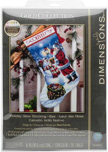 dimensions cross stitch gnome stocking 70-09000 gnome christmas stocking