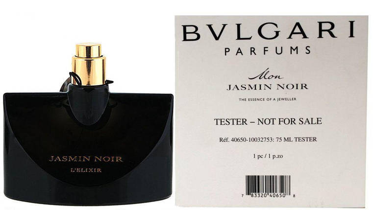 Bvlgari Jasmin Noir l'elixir парфумована вода 75 ml. (Тестер Булгарі Жасмин Ноир Наповнююча Еліксир), фото 1