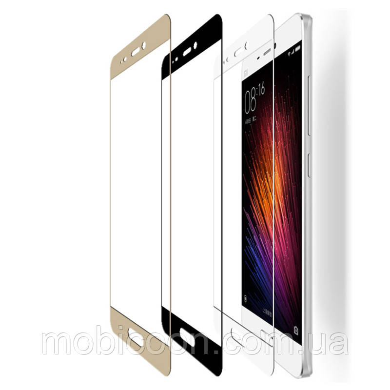 Захисне скло Premium Tempered Glass Full Screen для Xiaomi Mi5 Біле