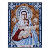 Схема для вышивки бисером иконы "Пресвятая Богородица"