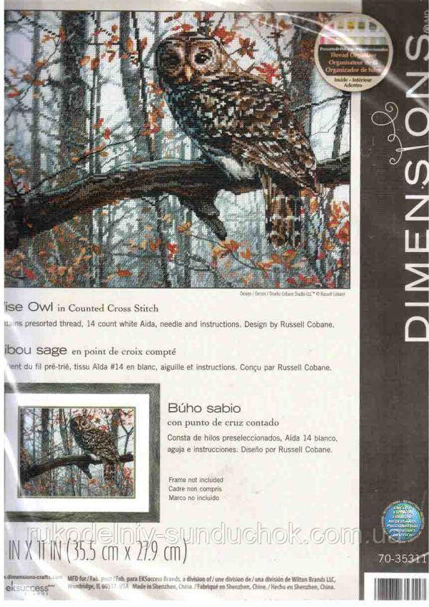 Набір для вишивання Dimensions 70-35311 Мудра сова Wise Owl