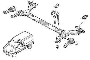 Сайлентблоки задньої балки