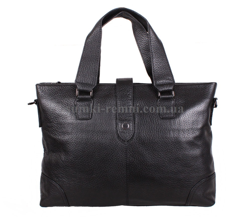 Чоловіча шкіряна сумка BBC5816-1 чорна, фото 1