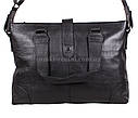 Чоловіча шкіряна сумка BBC5816-1 чорна, фото 5