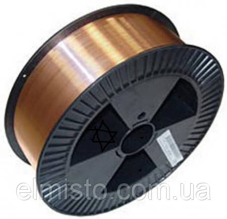 Зварювальний дріт ER70S-6 обміднений (аналог НВ08Г2С), діаметр 0,6 мм, 1 кг рядного намотування, фото 1