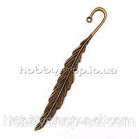 Закладка для книг Перо бронза (велика)