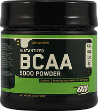 БЦАА, Optimum Nutrition, BCAA 5000 Powder, 350 gram, 60 порц