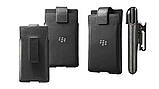 Чохол BlackBerry Priv шкіряний. З прищіпкою. Кишенька шкіряна чорна, фото 3
