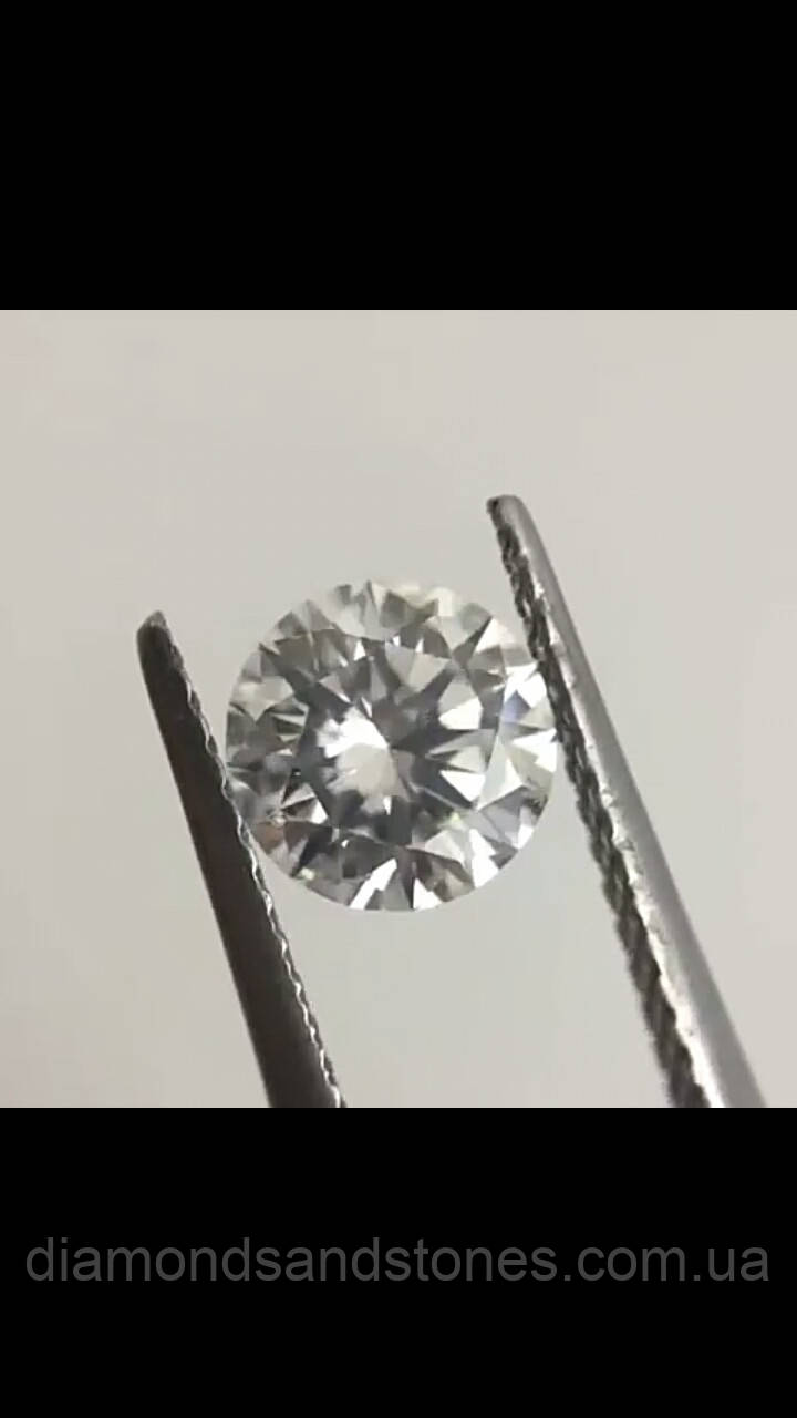 Діамант натуральний природний 5,1 мм 0,51 Кт VVS2/F сертифікат GIA 2240$