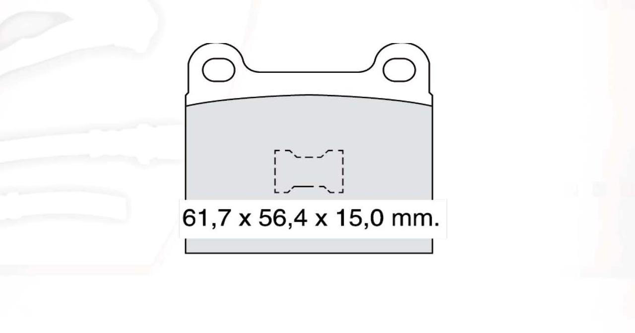 DBB 017.00 Гальмівні колодки (передні) VW 891698151, AUDI 861698151