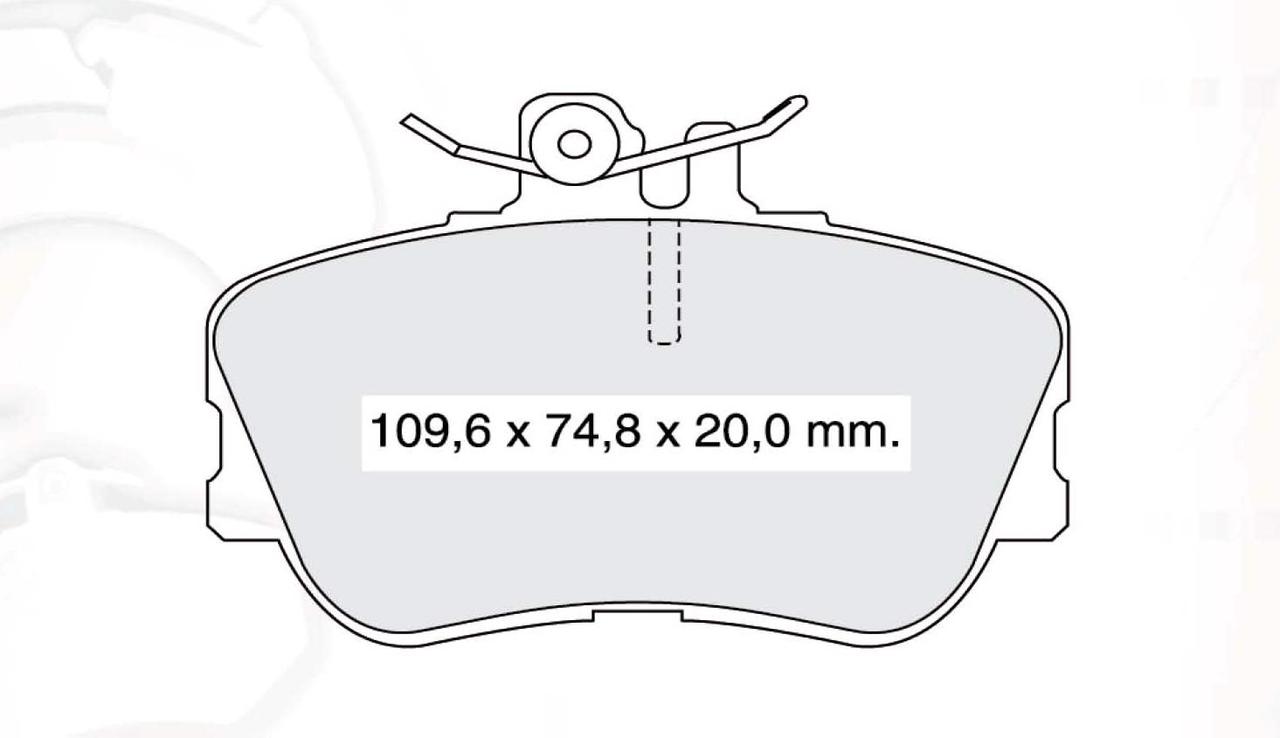 DBB 445.00 Гальмівні колодки (передні) MERCEDES-BENZ C-Class 0024202120, фото 1