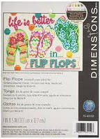 Набір для вишивання Dimensions 70-65152 Шльопанці Flip Flops
