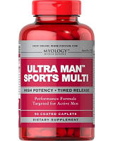 Комплекси вітамінів для чоловіків, MyologyTM Ultra ManTM Sports Multivitamins 90 Caplets