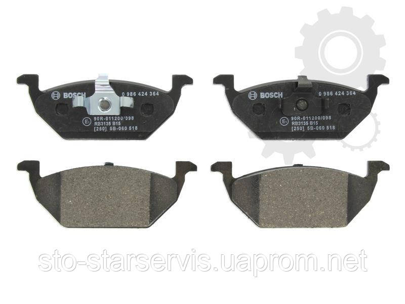 Гальмівні колодки передні AUDI (A3) SEAT (TOLEDO II) SKODA (FABIA,OCTAVIA) VW