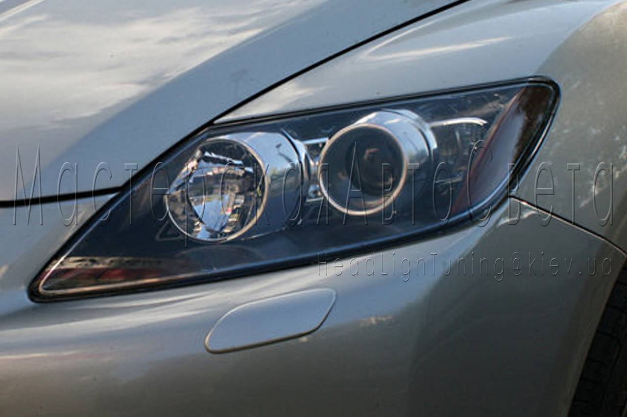 Mazda CX-7 — заміна лінз на бікононові лінзи Koito FX-R (v4) 2,5" (<unk> 64 мм) D2S/D4S