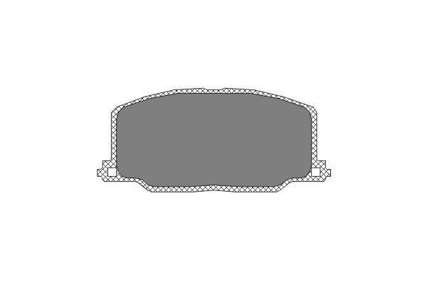 DBB 268.00 Гальмівні колодки (передні) TOYOTA 0449120850, LEXUS 0446520050