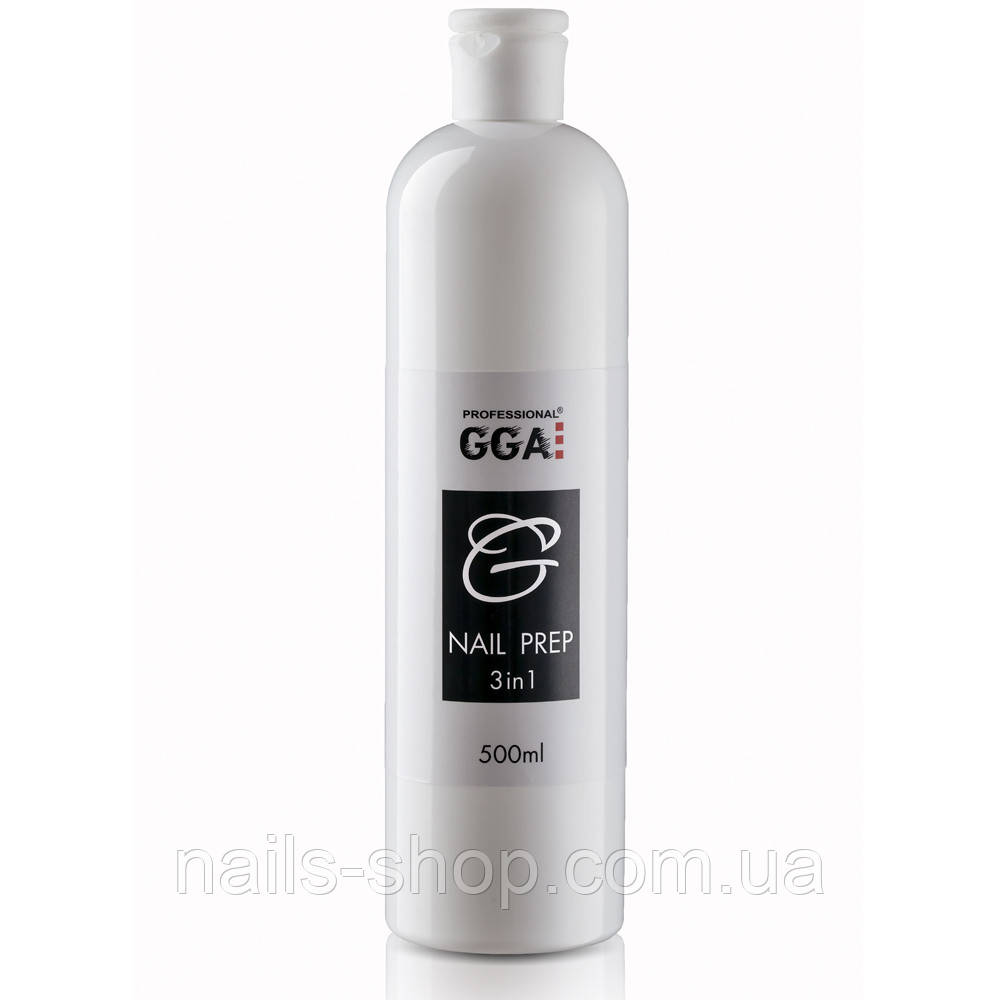 Nail Prep 3-в-1 GGA Professional Знежирювач, Зняття липкості і Антисептик 500 мл, фото 1