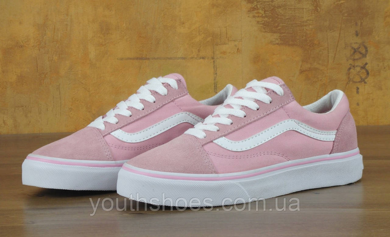 Low top pink vans sale
