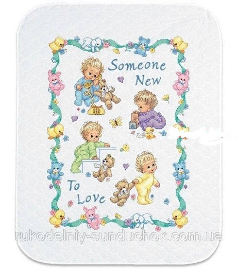 Набір для вишивання Dimensions 72963 Новонароджений Someone New Baby Quilt