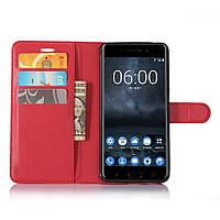 Чохол Nokia 6 книжка PU-Шкіра червоний