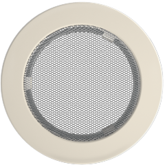 Решітка для каміна кругла кремова Ø 125, фото 1