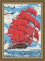 Набір для викладки алмазної технікою Червоні вітрила