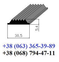 Гумова вставка в протиковзкі накладки 30х5 мм